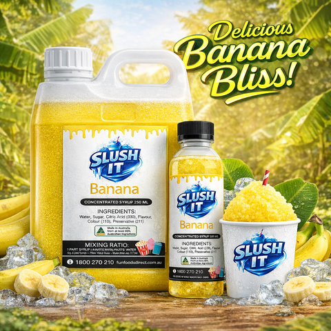 Banana Sno Cone Bottle