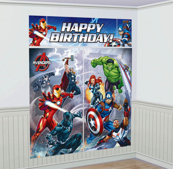 AVENGERS EPIC SCENE SETTER WALL DECORATIONS KIT - PLASTIC