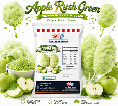 Apple Rush Green Premium Fairy Floss Sugar