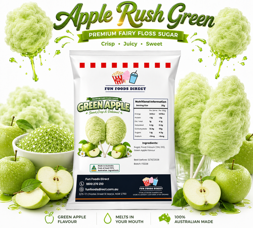 Apple Rush Green Premium Fairy Floss Sugar