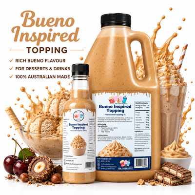 Bueno Premium Inspired Milkshake Syrup & Dessert Topping for Thickshakes, Sundaes & Drinks