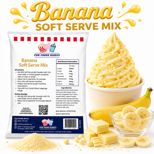 Banana Soft Serve Mix 1kg
