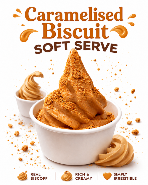 Caramelised Biscuit Soft Serve Mix - Premium Flavour!