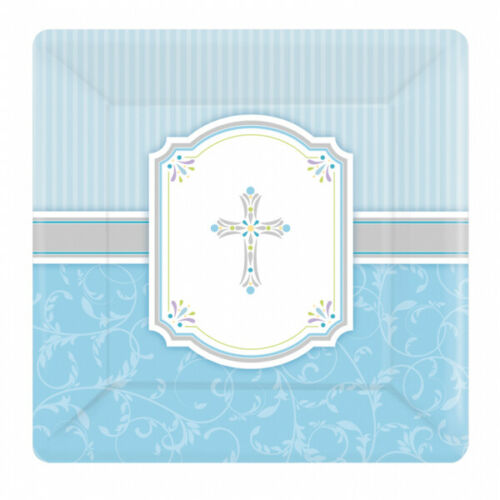 Blessing Blue Square plate