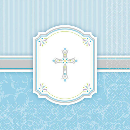 Blessings Blue Lunch Napkins