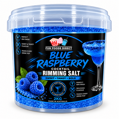 Blue Raspberry Cocktail Rimming Salt 100g | Sweet & Tangy Blue Cocktail Garnish