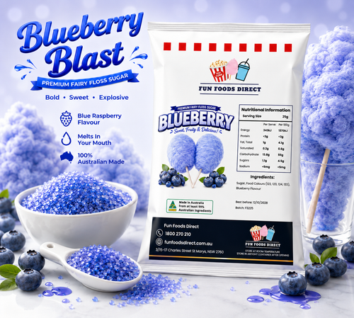 Blueberry Blast Premium Fairy Floss Sugar