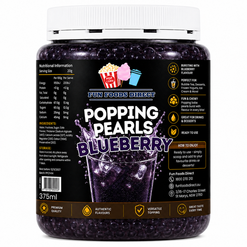 Popping Pearls Blueberry  – 375ML