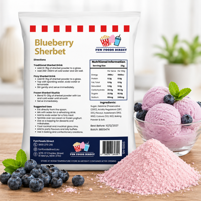 Sherbet Powder Blueberry 1KG