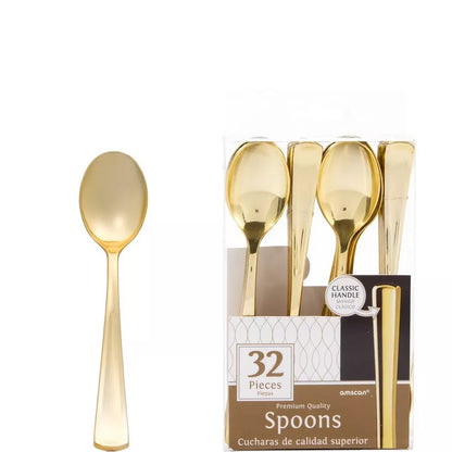 Premium Gold 32CT Spoon Pack of 32