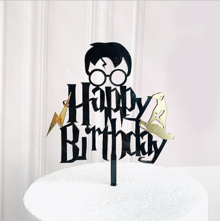 Harry Potter Happy Birthday Cake Topper