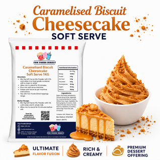 Caramelised Biscuit Cheesecake Soft Serve Mix - Premium Dessert Flavour!
