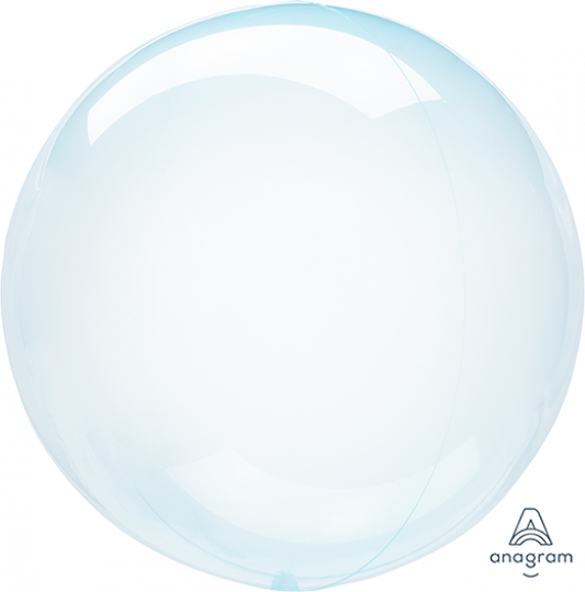 Crystal Clearz Dark Blue Round Balloon