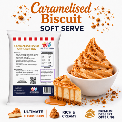 Caramelised Biscuit Soft Serve Mix - Premium Flavour!