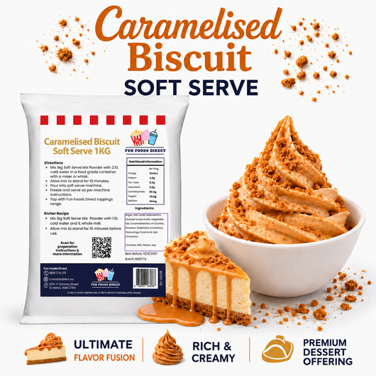 Caramelised Biscuit Soft Serve Mix - Premium Flavour!