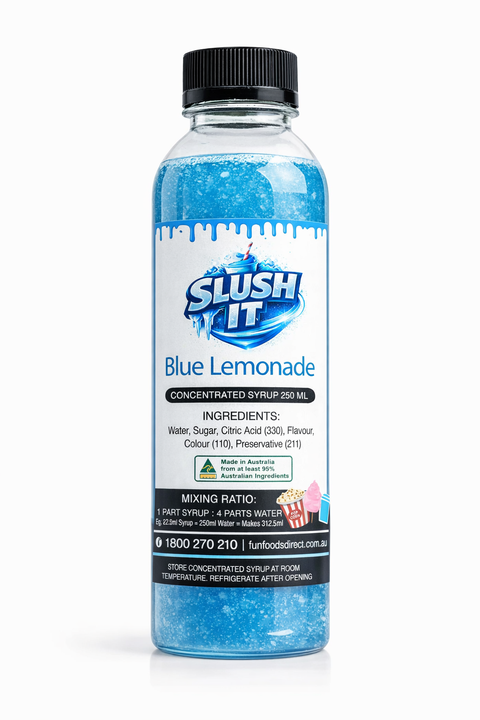 Blue Lemonade Sno Cone Bottle