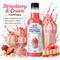 Strawberry & Cream Premium Milkshake Syrup & Dessert Topping for Thickshakes, Sundaes & Drinks