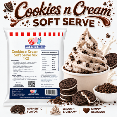 Cookies N Cream Soft Serve Mix 1kg