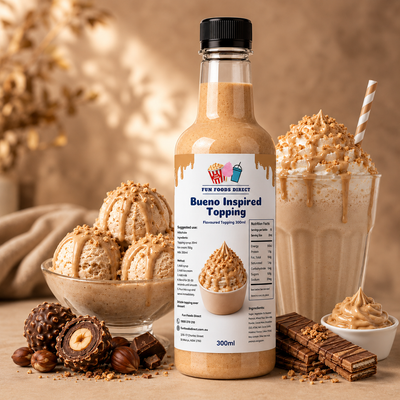 Bueno Premium Inspired Milkshake Syrup & Dessert Topping for Thickshakes, Sundaes & Drinks