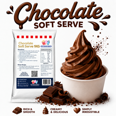 Premium Soft Serve Best-Sellers Trio – Vanilla, Chocolate & Salted Caramel