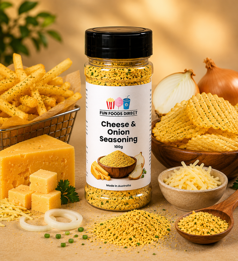 Cheese & Onion Seasoning 100g | Savoury Flavour Boost for Chips, Popcorn & Snacks