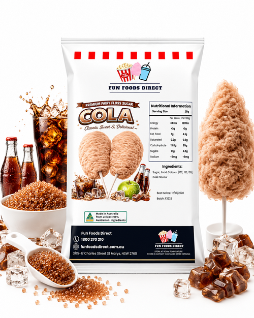 Retro Cola Brown Premium Fairy Floss Sugar