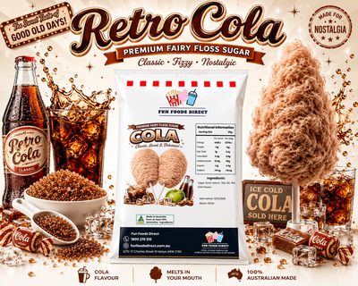 Retro Cola Brown Premium Fairy Floss Sugar