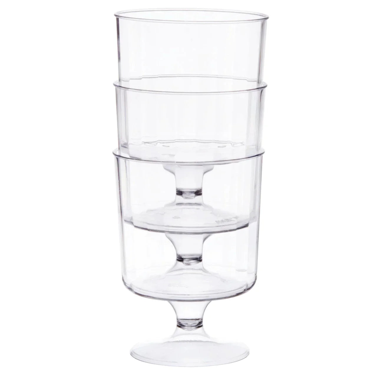 Plastic Pedestal Wine Glass - 5 oz