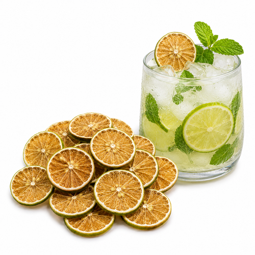 Dried Lime Slices | Premium Citrus Garnish for Cocktails, Desserts & Drinks
