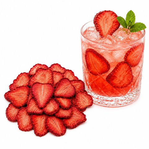 Dried Strawberry Slices 30g | Premium Citrus Garnish for Cocktails, Desserts & Drinks