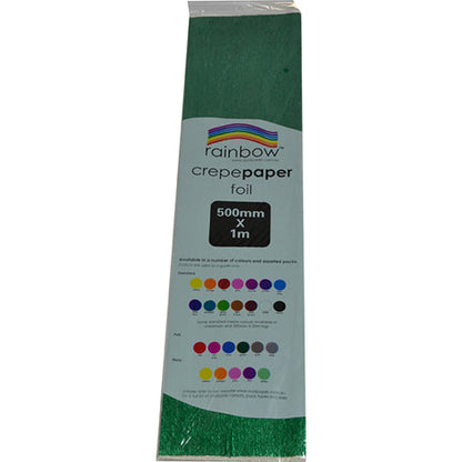 Foil Crepe Paper 500mm x 1m 1 Sheet