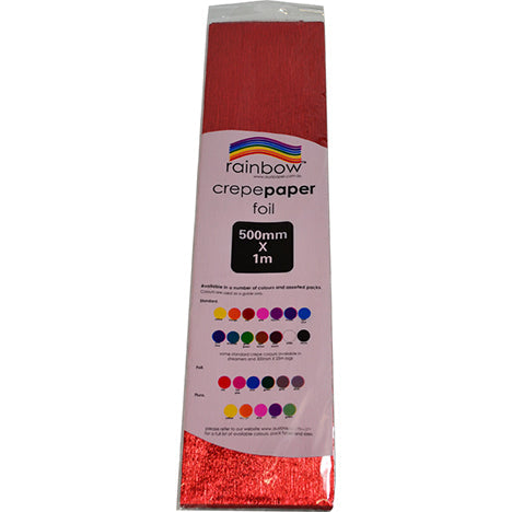 Foil Crepe Paper 500mm x 1m 1 Sheet