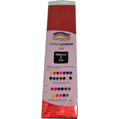 Foil Crepe Paper 500mm x 1m 1 Sheet