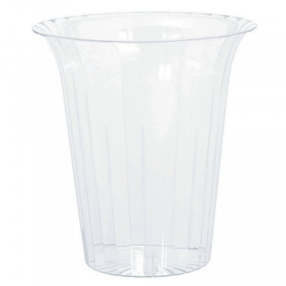 FLARED CYLINDER PLASTIC CLEAR MEDIUM