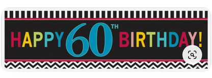 60th Birthday Celebration Giant Banner