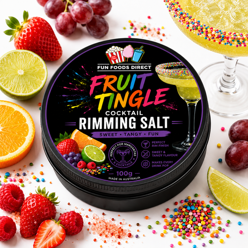 Fruit Tingle Cocktail Rimming Salt 100g | Sweet, Fizzy & Fruity Cocktail Garnish