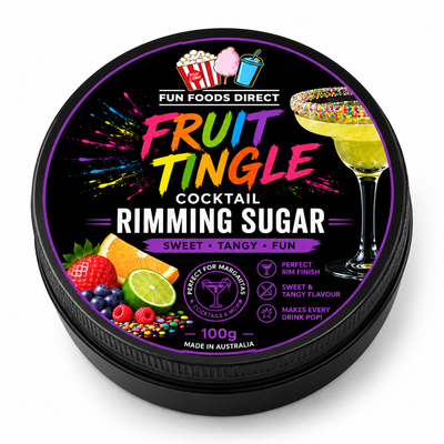 Fruit Tingle Cocktail Rimming Sugar| Sweet, Fizzy & Fruity Cocktail Garnish