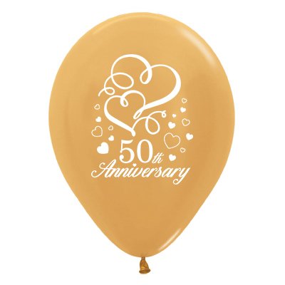 GoldLatexBallon50th