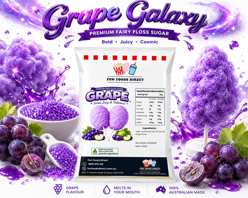 Grape Galaxy Purple Premium Fairy Floss Sugar