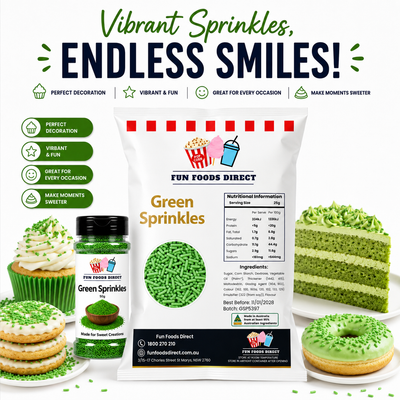 Green Topping Jimmies Sprinkles