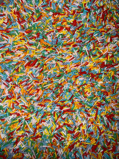 Natural Rainbow Topping Jimmies Sprinkles