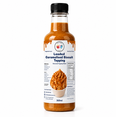 Loaded Caramelised Biscuit Premium Milkshake Syrup & Dessert Topping for Thickshakes, Sundaes & Drinks