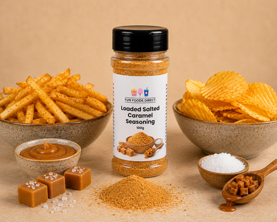 Loaded Salted Caramel Seasoning 60g | Sweet & Salty Flavour Boost for Chips, Popcorn & Desserts