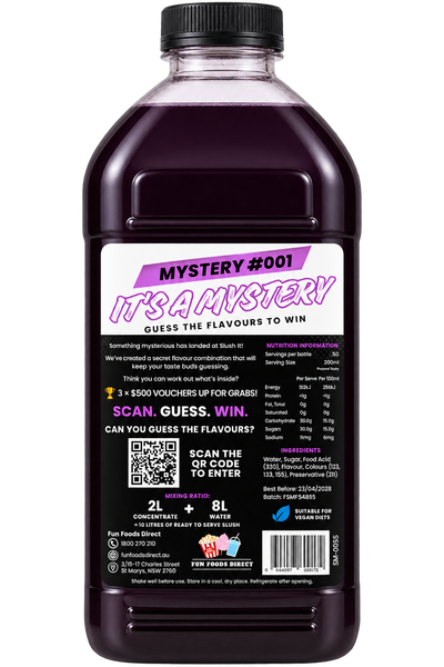 Slush It Mystery Flavour Slushy Syrup 2L – Guess & Win $500!