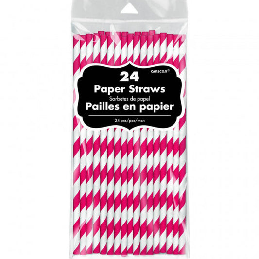 PAPER STRAWS APPLE RED