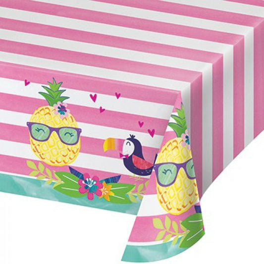 PINEAPPLE N FRIENDS TABLECOVER 137CM X 259CM