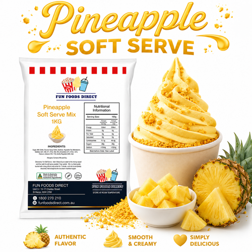 Pineapple Dole Inspired Soft Serve Mix 1kg