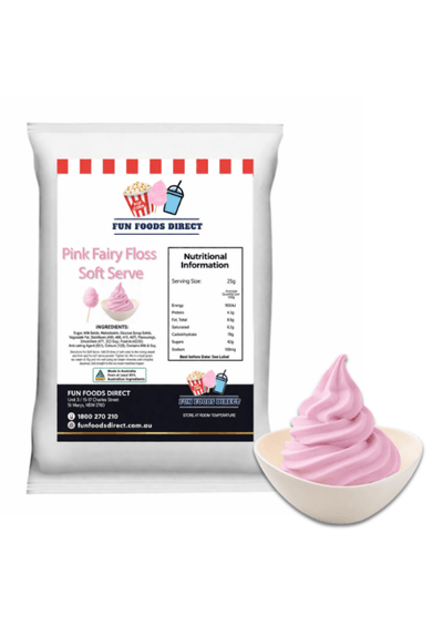 Pink Fairy Floss Soft Serve Mix – Premium Cotton Candy Flavour