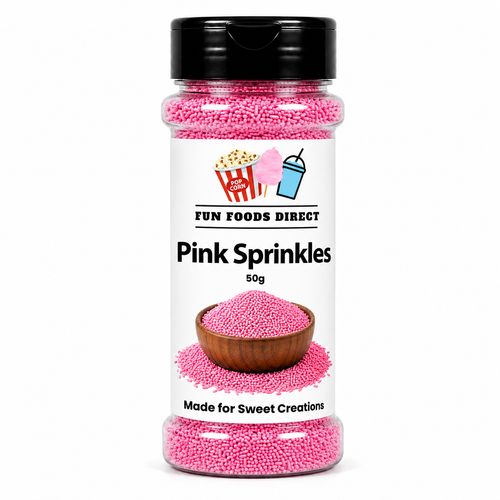 Pink Topping Jimmies Sprinkles