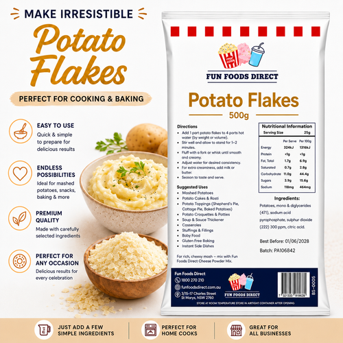 Premium Instant Mashed Potato Flakes 500g
